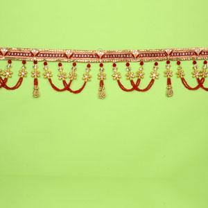 Send Zardosi Door Hanging With Red Beads Diwali Door Hanging On