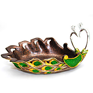 Send Peacock Tray to Hyderabad
