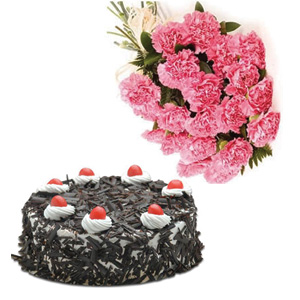 Cake with Carnation 