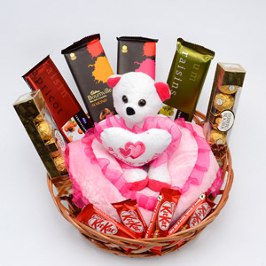 Teddy with Delicious Chocolates