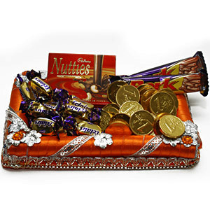Send Orange Chocolate Thali to Hyderabad