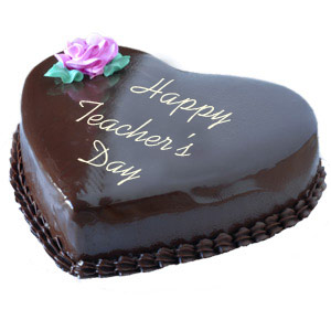 Send 1 kg Heart Shaped Chocolate Teacher s Day Cake to ...