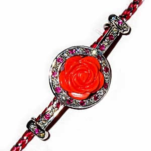 Send Diamond Bracelet Rakhi to India Send Diamond Bracelet Rakhi to India