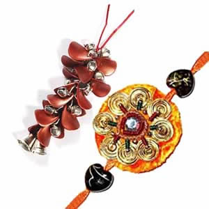 Golden Pair Rakhi