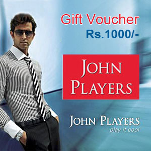  Send John Players Gift Vouchers Rs.1000/- Mumbai 