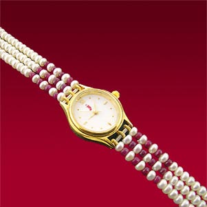 Send Ruby Pearl Watch to Hyderabad