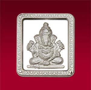 Silver Ganesha Coin