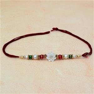 Pearl Flower Rakhi