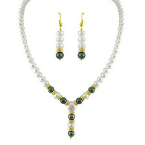 Send Grey Drop Pearl Set to Hyderabad