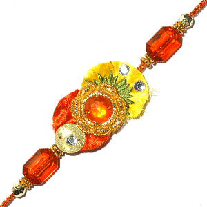 Send Stone Satin Rakhi to India