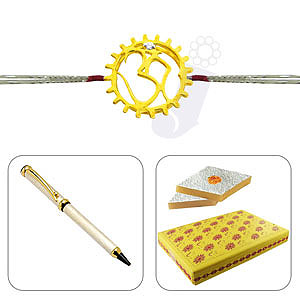 Send Om Diamond Rakhi to India Send Om Diamond Rakhi to India
