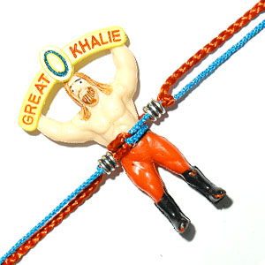 Send Great Khalie rakhi to India