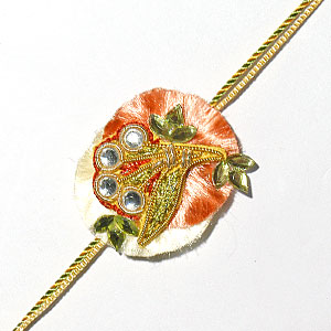 Send Stone Zari Rakhi to India