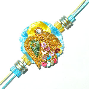 Send Zardosi Sequins Rakhi to India