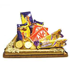 Send Decorated Chocolate Tray to Hyderabad