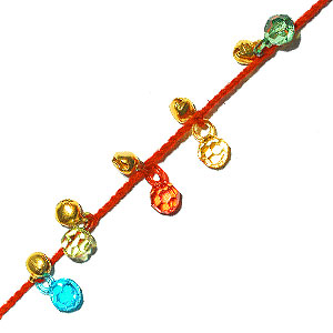 Send Ghungroo Crystal Dori to India