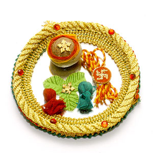 Send Rakhi Shagun Tray to India