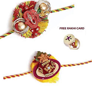  Send Ethnic Rakhi Pair - Set of 2 USA 