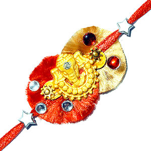 Send Terracotta Ganesha Rakhi to India