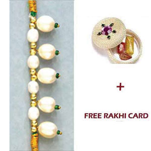  Traditional Pearl Rakhi -1804(canada) 