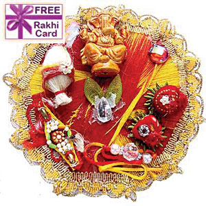  Red Decorative Thali -redthali2(canada) 