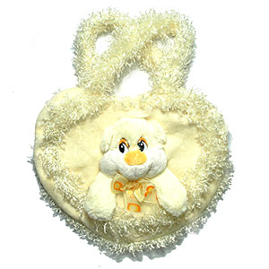  Send Satin Touch Kids Purse -Teddy Bag MSK 9687 PNPETS India 