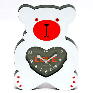 Send Heart Shaped Teddy Clock to Hyderabad