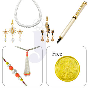  JAGDAMBA ELEGANT COUPLE RAKHI HAMPER -SJPRC-930 