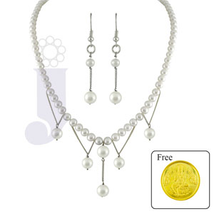  JAGDAMBA CHAYA PEARL SET -SJPRC-951 
