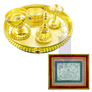  Send Crystal Puja Thali Hamper Mumbai 