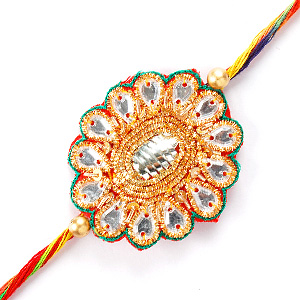 Send Glossy Rakhi (R1060) to India