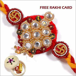  Zardosi 10 Diamond Rakhi(USA) 