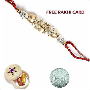  Jewelled Swastik Rakhi 