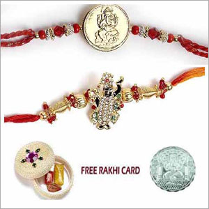  Jewel Rakhi Pair 