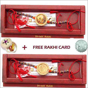  22K Gold Plated Rakhi Pair  