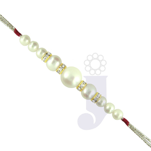 Send CZ Pearl Rakhi to India