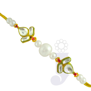 Send Kundhan Pearl Rakhi to India