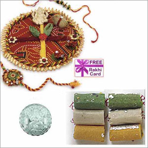  Rakhi Thali Assorted Rolls Mega Hamper 