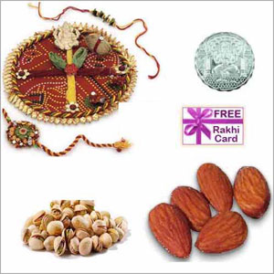  Pista Badaam Rakhi Thali Mega Hamper 