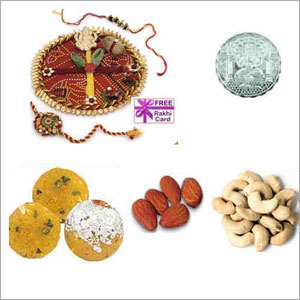  Boondi Ladoo Dryfruits Thali Hamper 