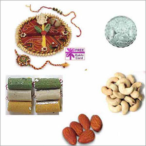 Assorted Rolls Dryfruits Thali Hamper 