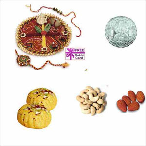  Kesar Peda Dryfruits Thali Hamper 
