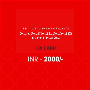 Mainland China Food Voucher Rs. 2,000/-