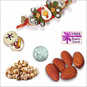  Mixed Dryfruits Coin Rakhi Hamper(Canada) 