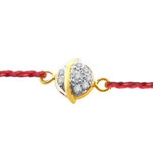 Send Exclusive Diamond Rakhi to India Send Exclusive Diamond Rakhi to India