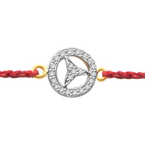 Send Gorgeous Diamond Rakhi to India Send Gorgeous Diamond Rakhi to India