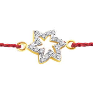 Send Star Diamond Rakhi to India Send Star Diamond Rakhi to India