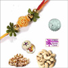  Rakhi with 400 Grams Dryfruits and Free Silver Coin 