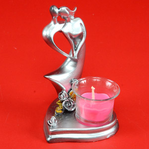  Send Romantic Silver Showpiece Mumbai 