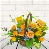 Send Vibrant Flower Basket to Hyderabad